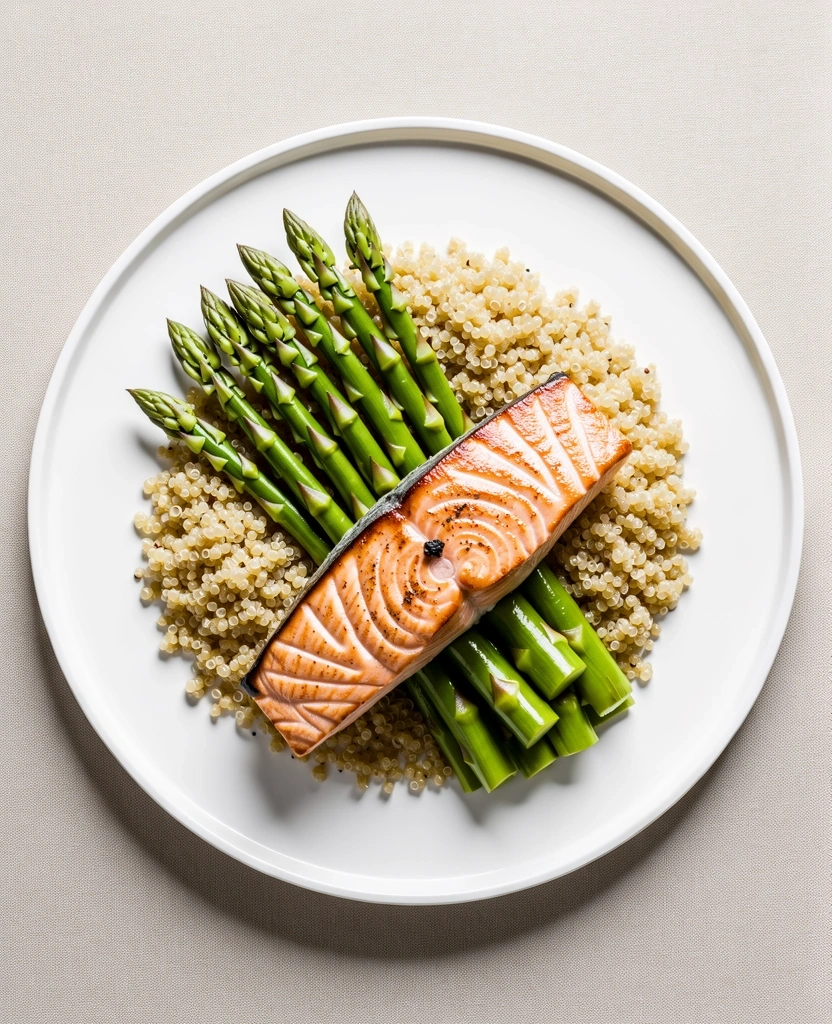 Precision plated healthy meal